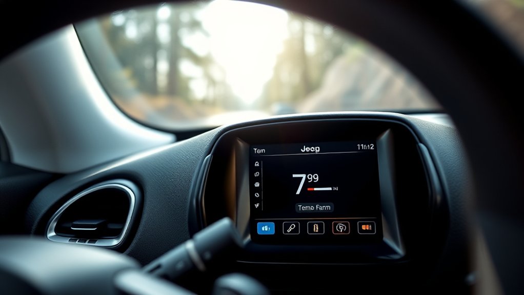 adjust jeep temperature units