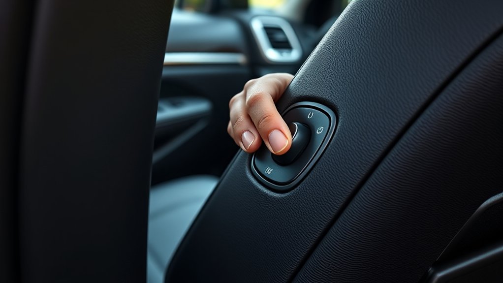 adjust mirrors and steering