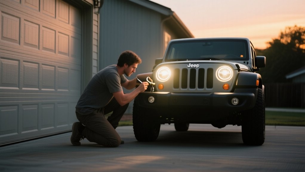 adjusting jeep headlights properly
