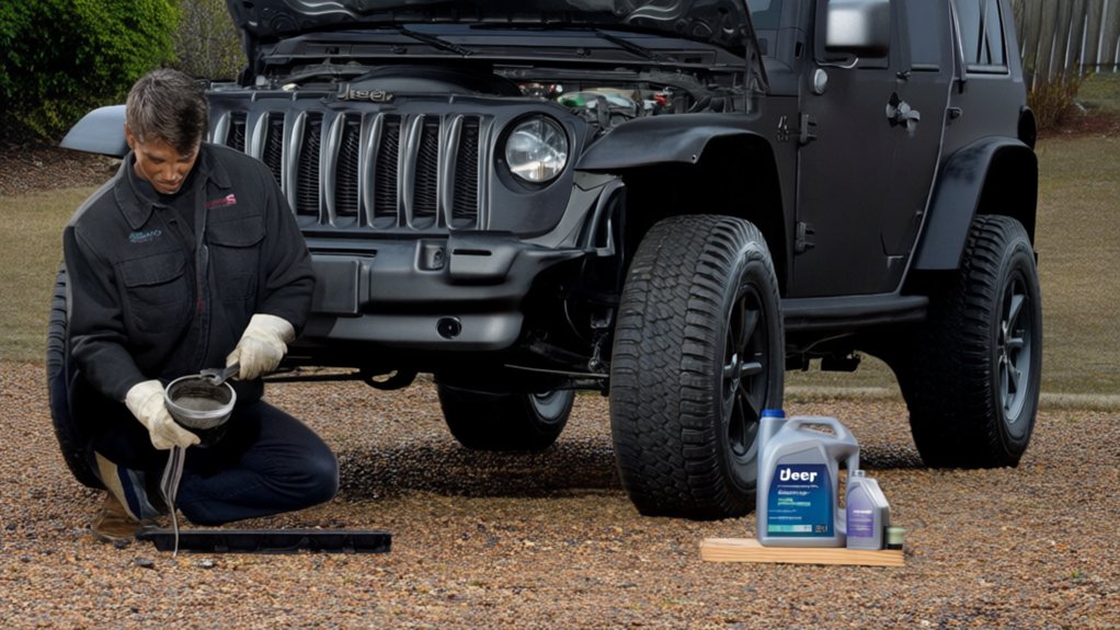 changing jeep oil easily