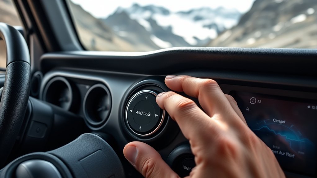 choose appropriate 4wd mode accordingly
