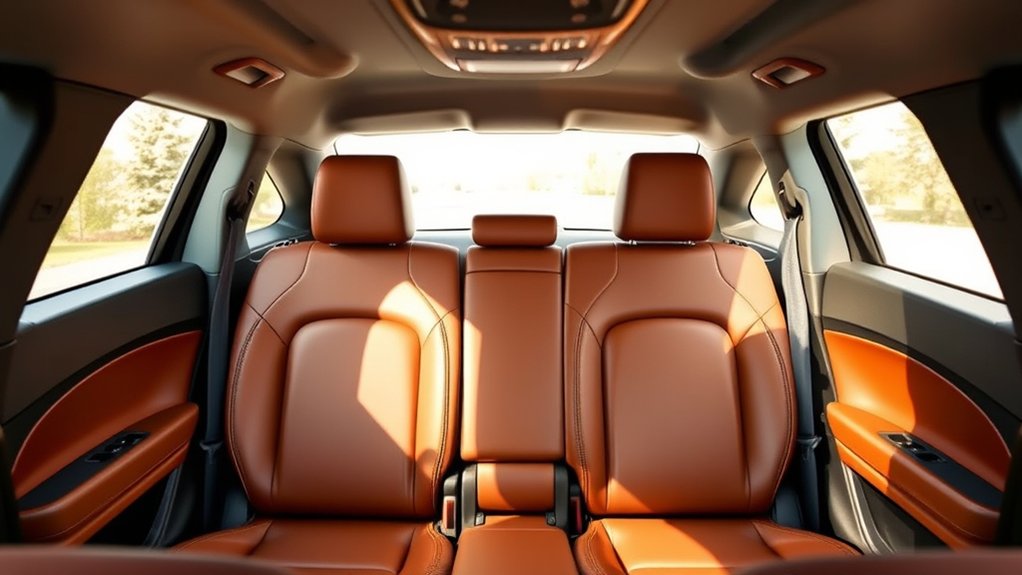 comfortable five passenger seating