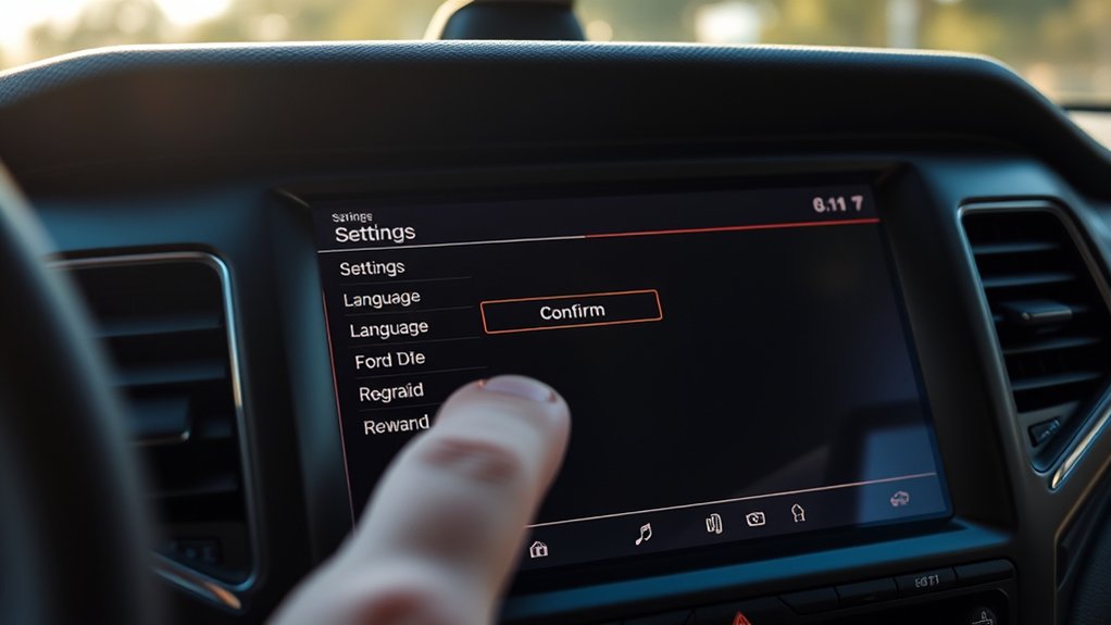 confirm language change process
