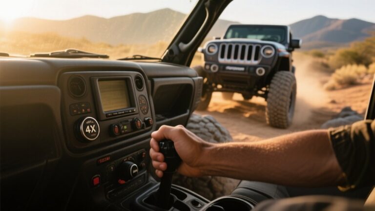 engage four wheel drive system