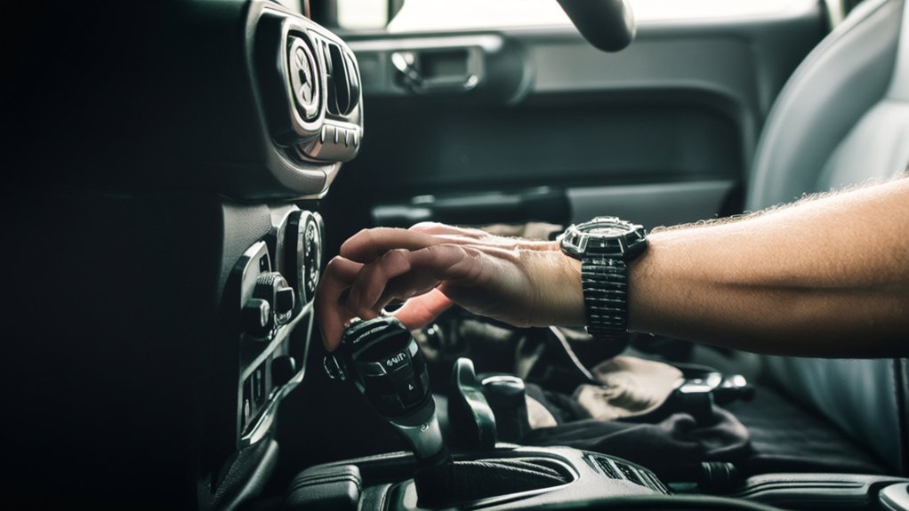 engaging four wheel drive system
