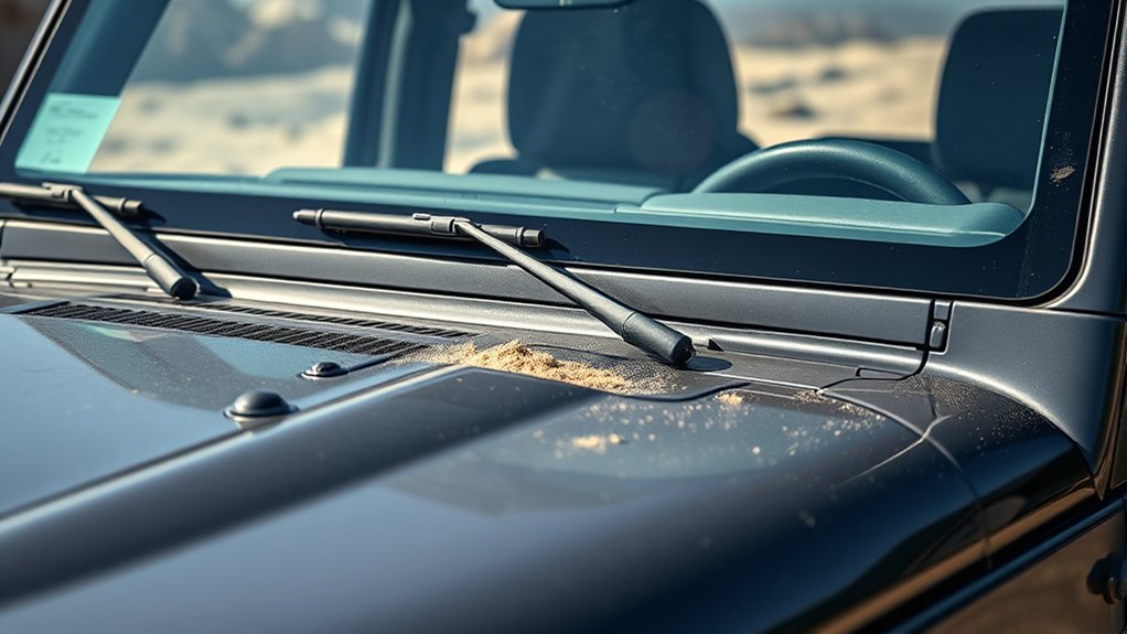 fold windshield onto hood