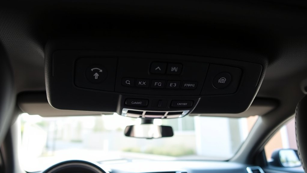 garage door buttons location