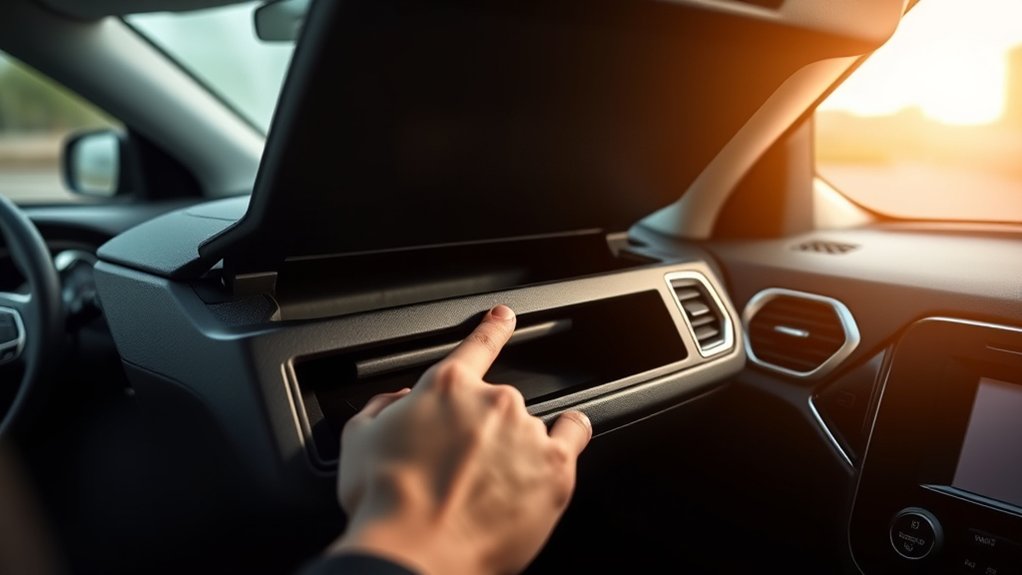 glove box trunk release