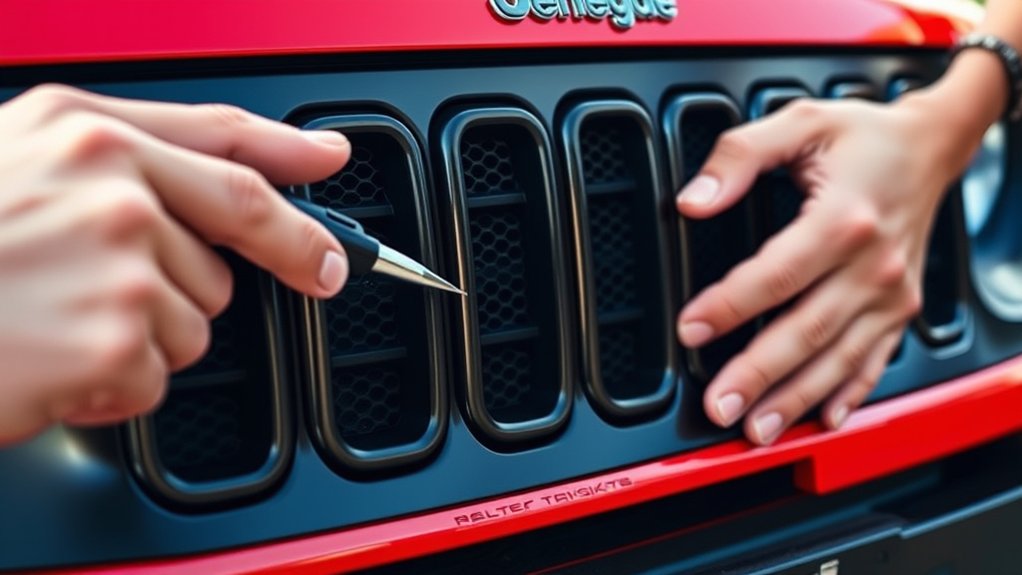 handle clean align carefully