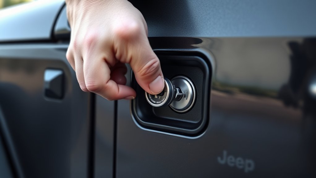 hidden mechanical key access