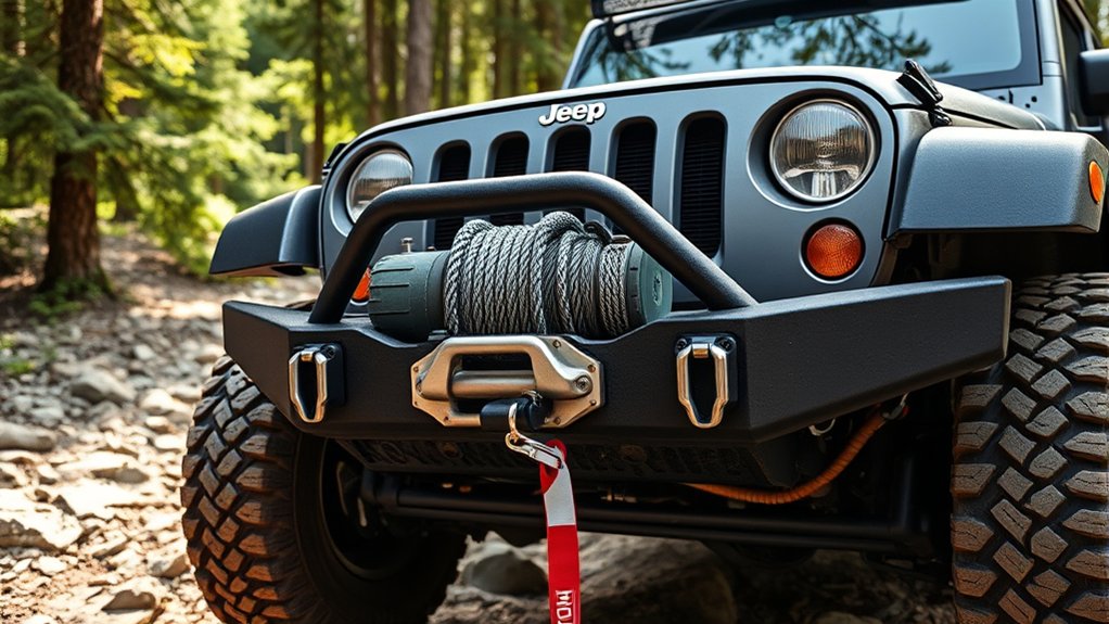 jeep winch off road recovery