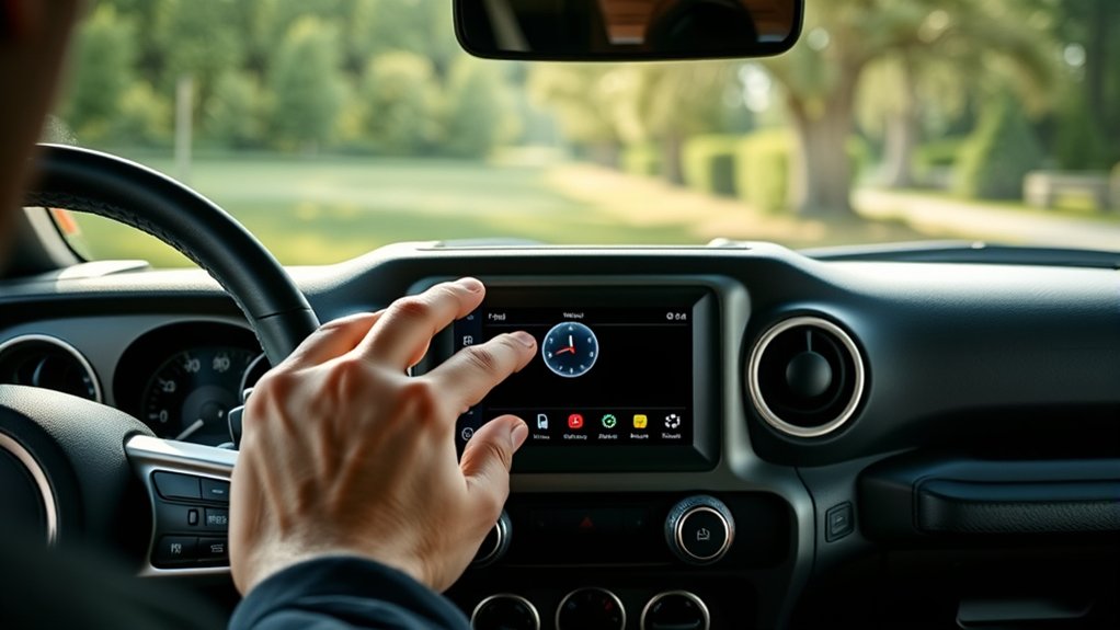 locate and access clock settings