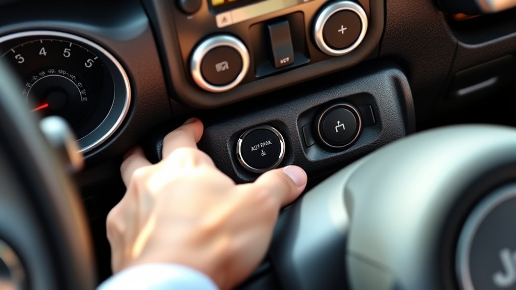 locate auto park controls