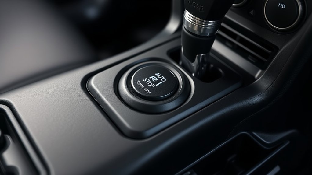 locate auto start stop button