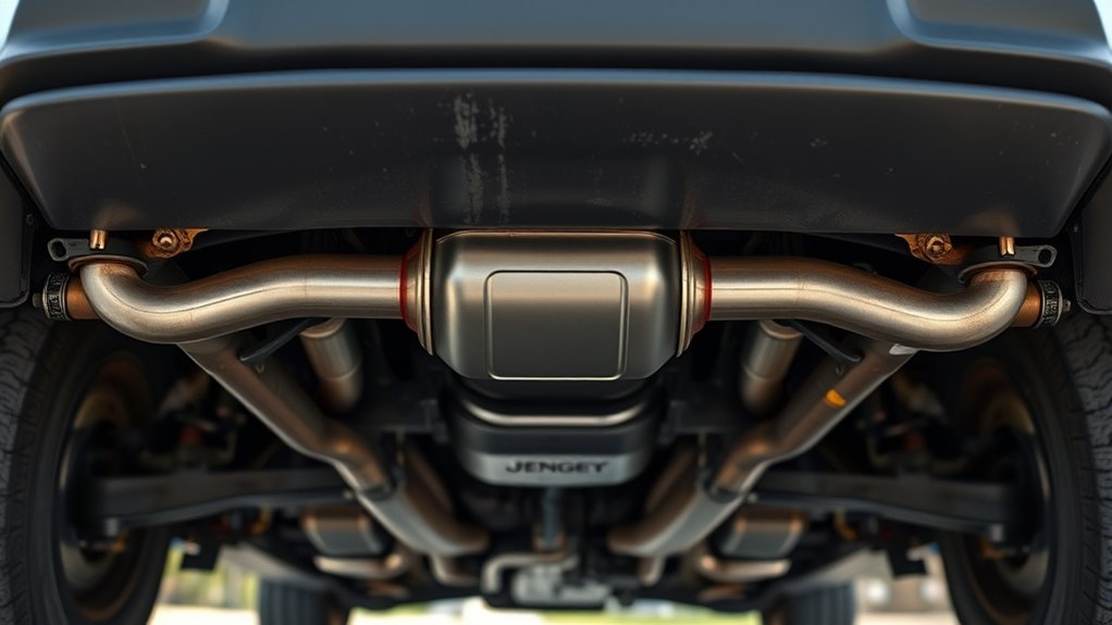locate catalytic converter underneath