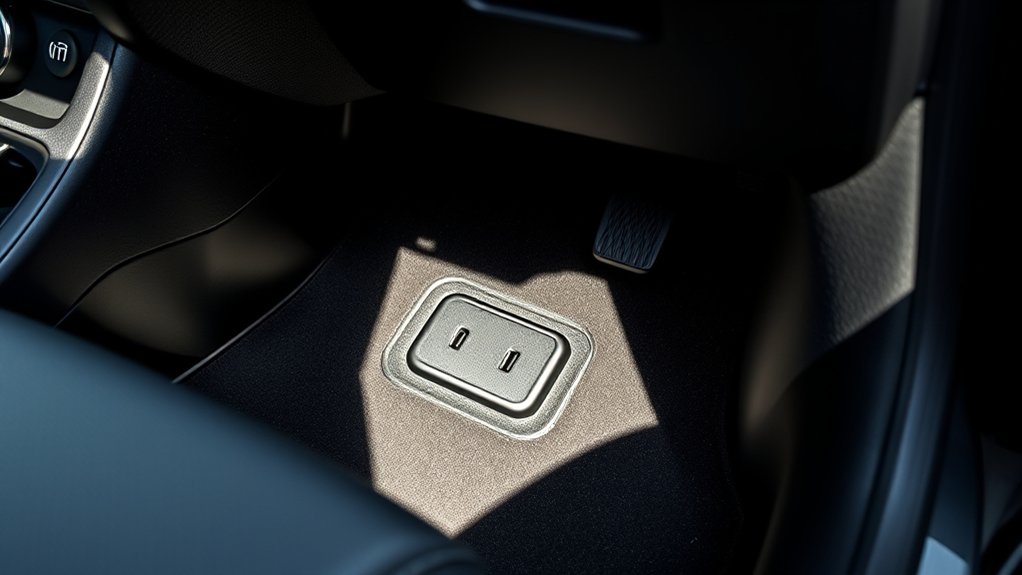 locate inside vehicle lever