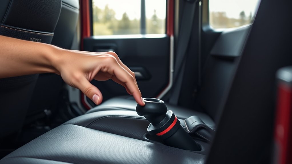 locate seat recline lever