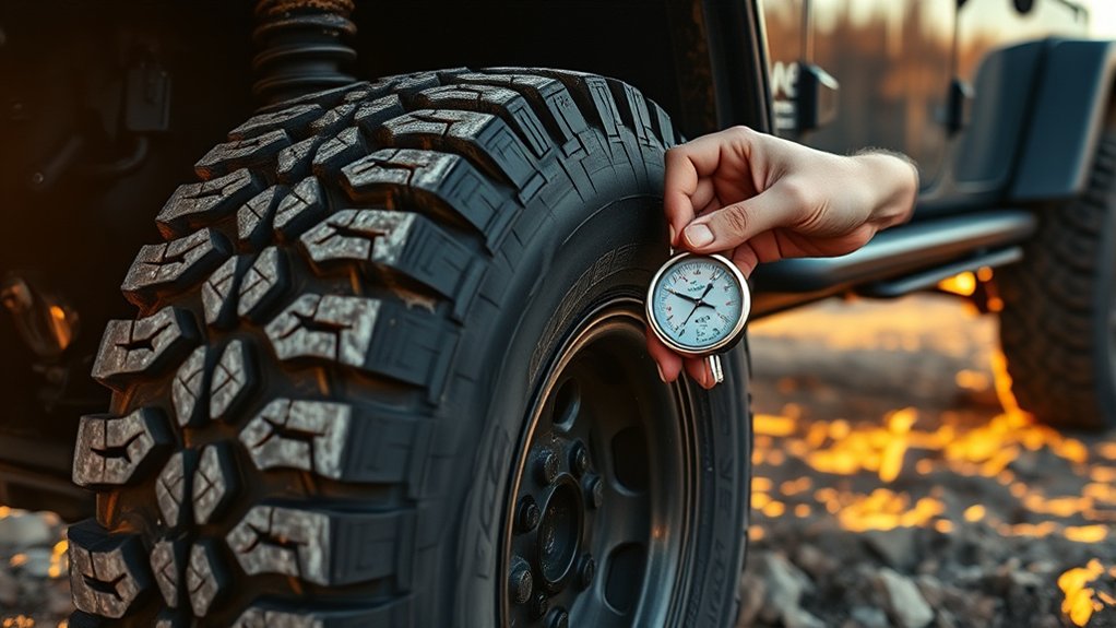 maintain proper tire pressure