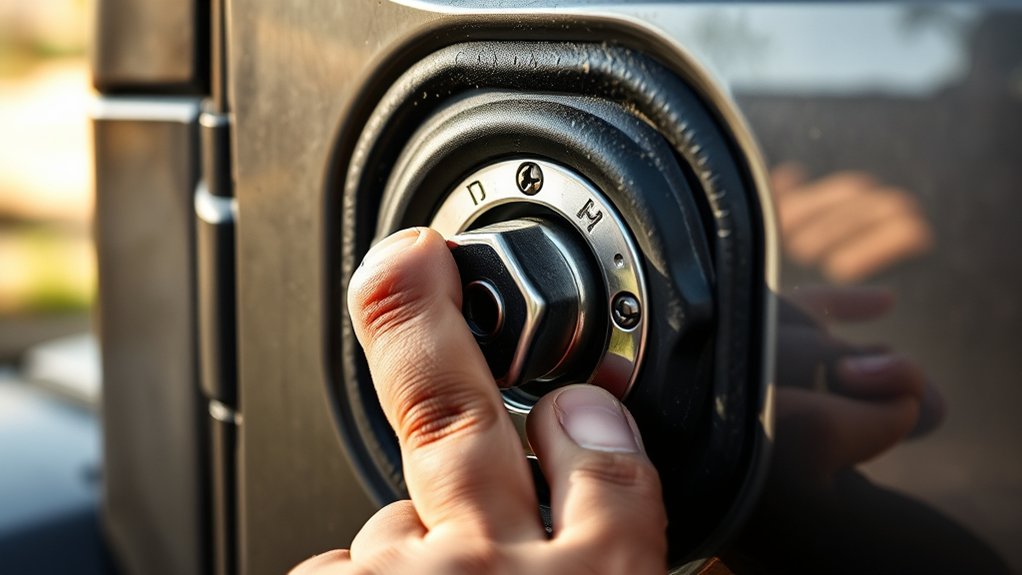 manual key unlock method