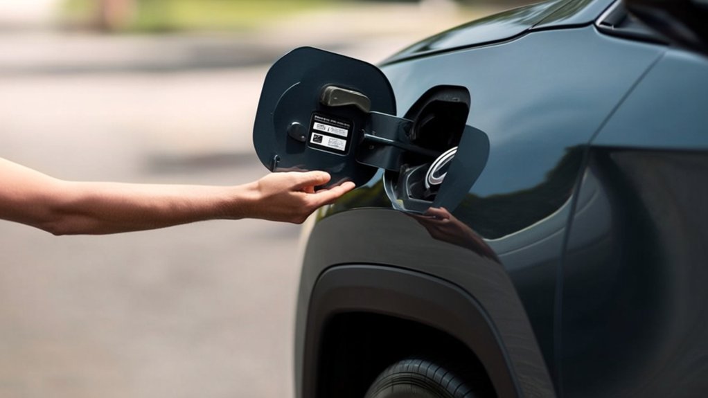 opening jeep gas tank