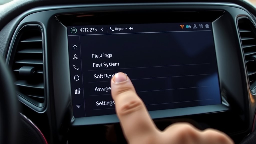 perform soft reset via settings