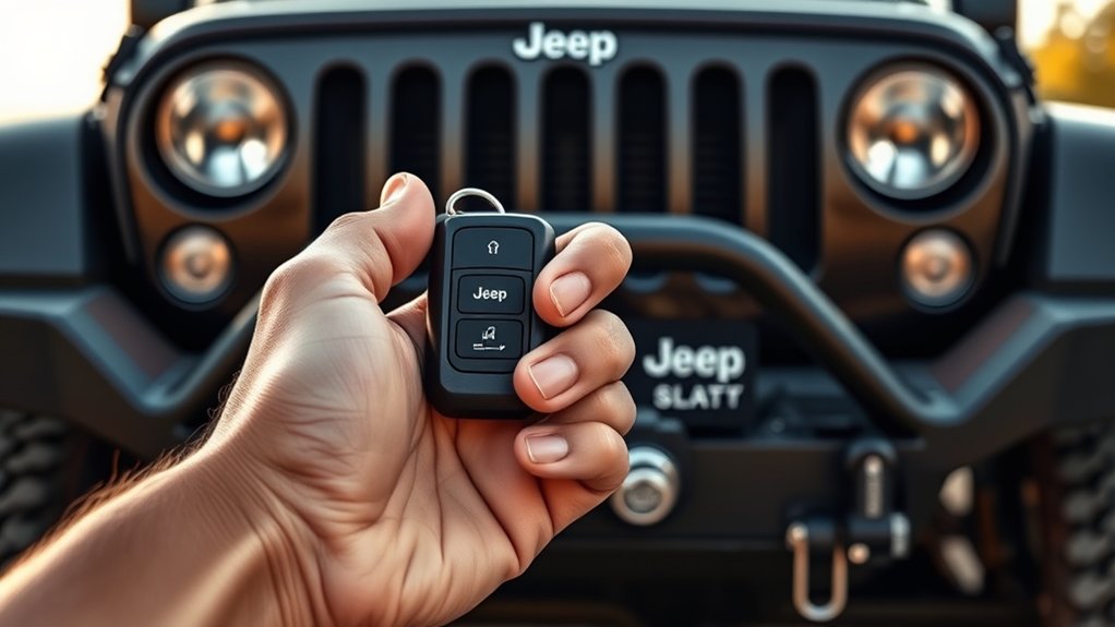 prepare jeep and key fob