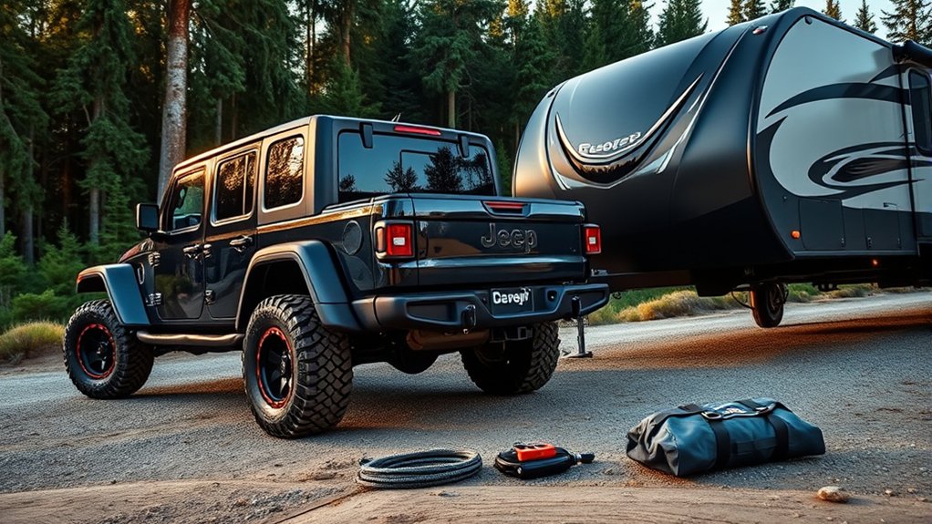 prepare jeep for towing