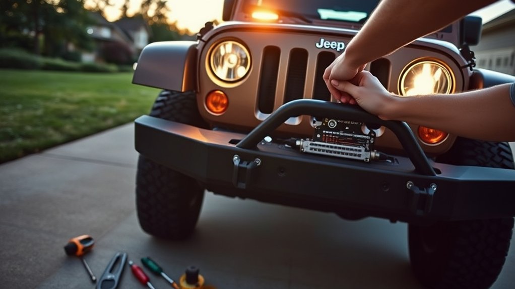 prepare tools and vehicle