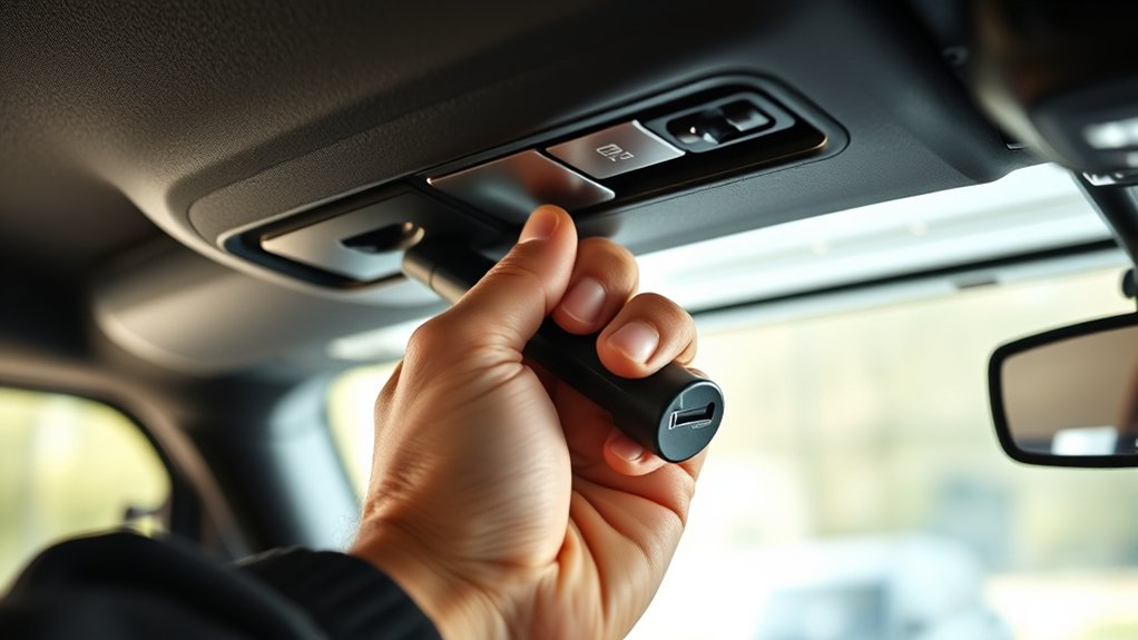 pull hood release lever