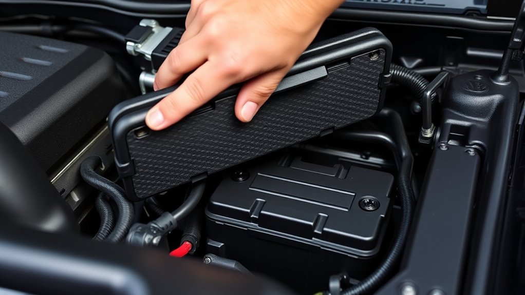 remove auxiliary battery cover