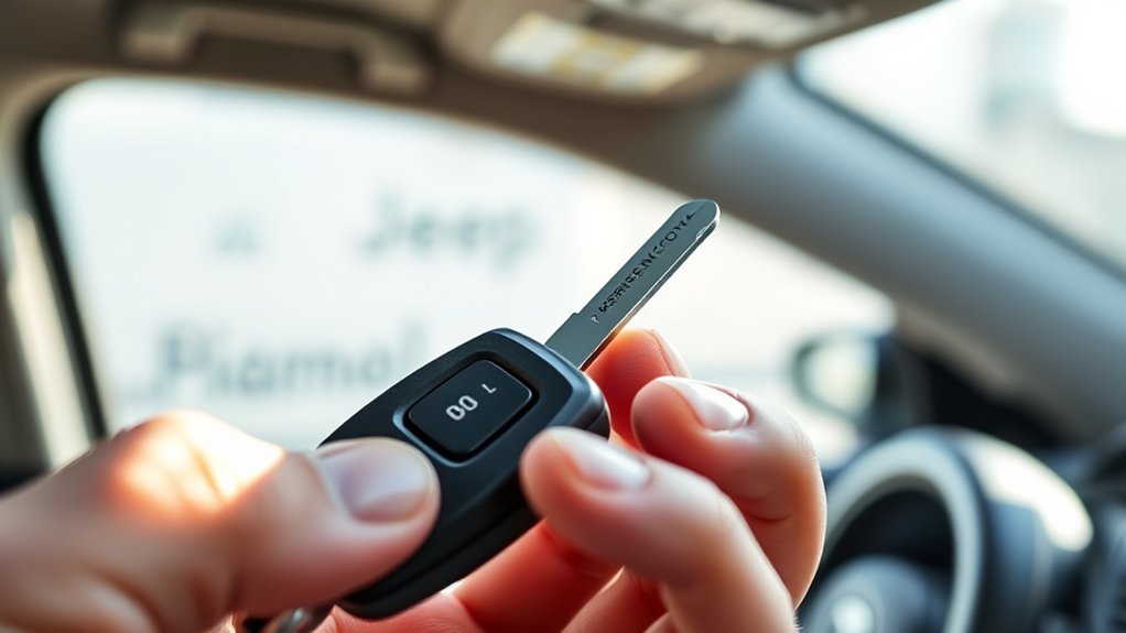 remove key carefully safely