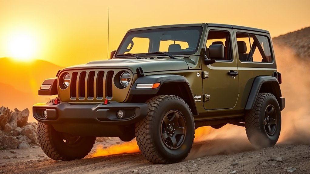 rugged powerful versatile jeep