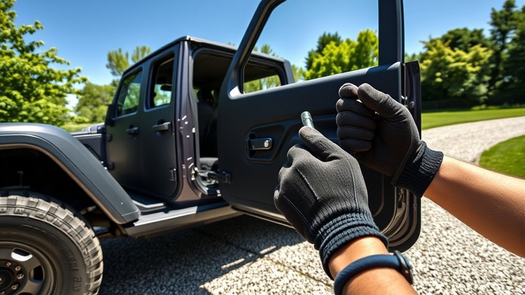 safe door removal and storage