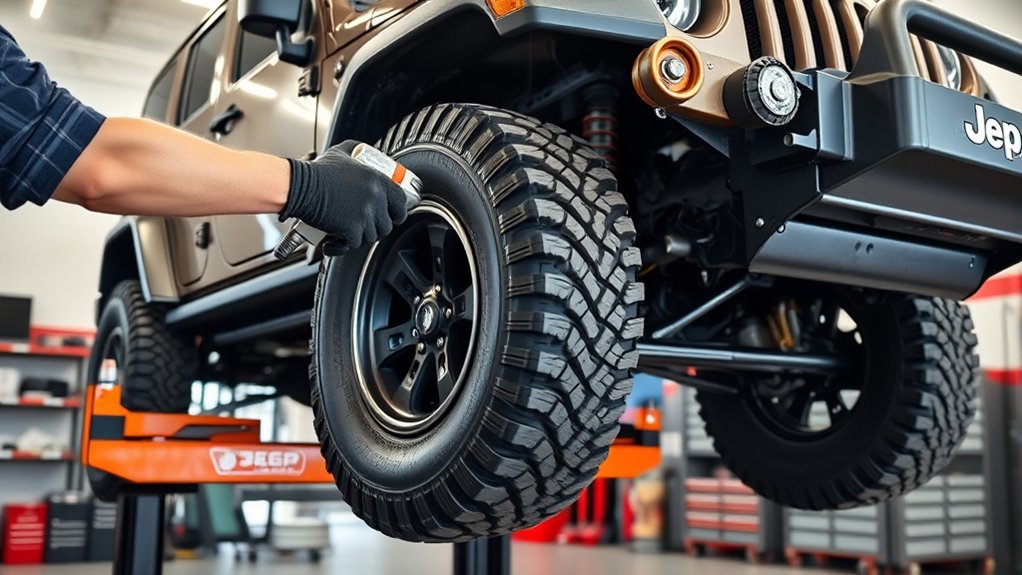 safe jeep tire removal