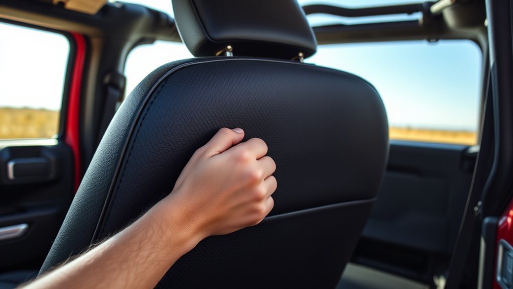 secure seatback before driving
