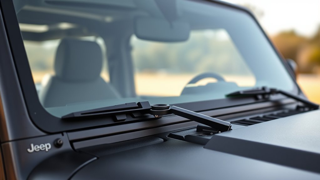 secure windshield with straps