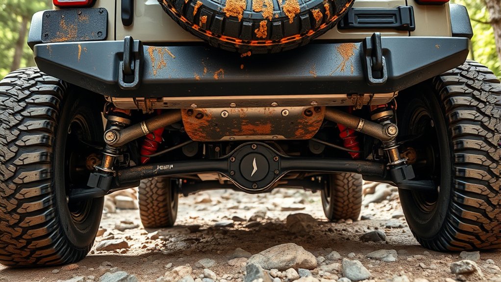 skid plates protect underbody