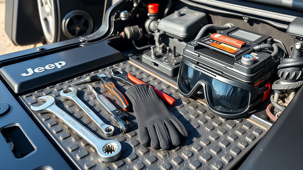 tools and safety gear