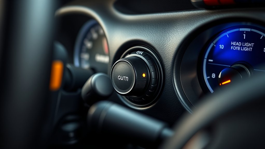 turn on headlights first