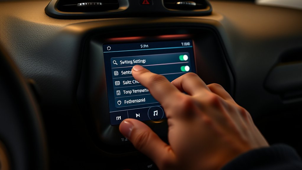 turn on infotainment system