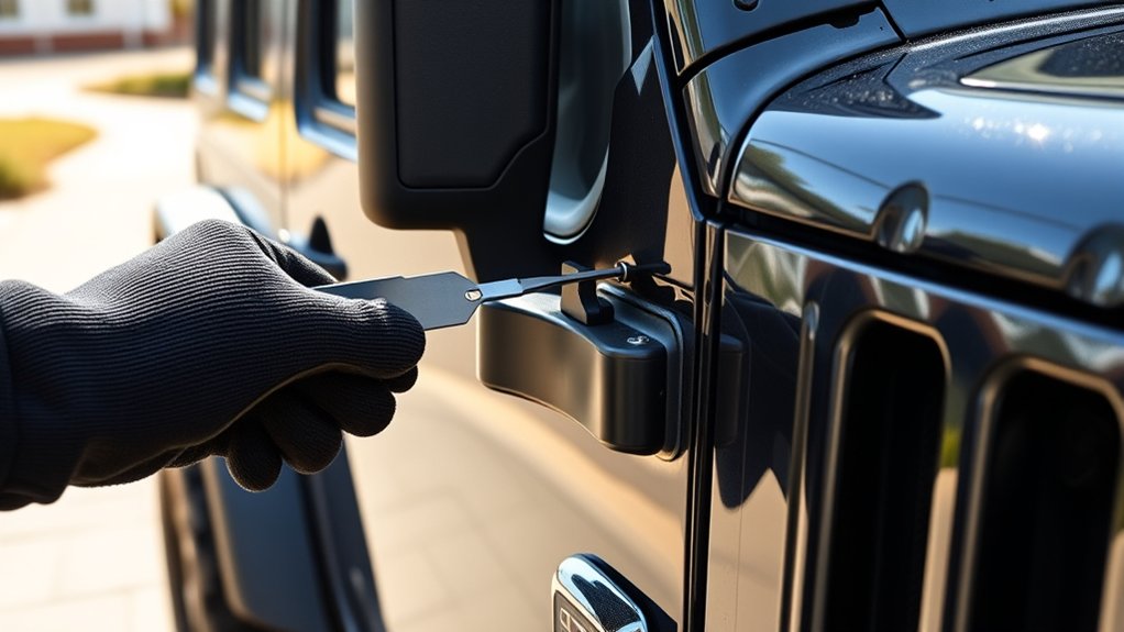 unlock jeep with tools